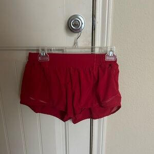 Women’s LuluLemon Athletica Hotty Hot style shorts.